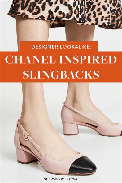 chanel inspired slingbacks.